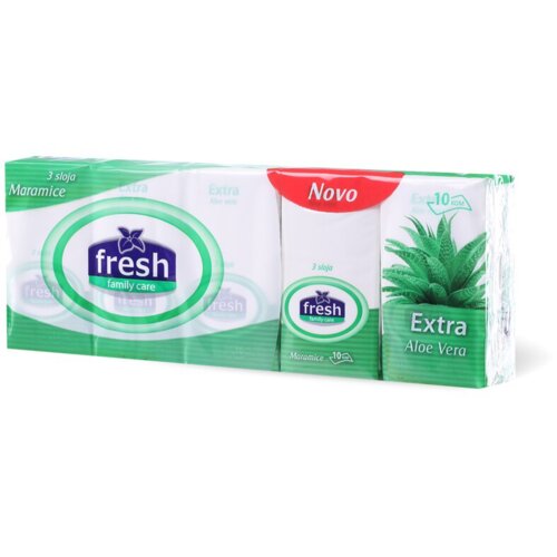 Fresh Papirne maramice family care aloe vera 10kom Cene