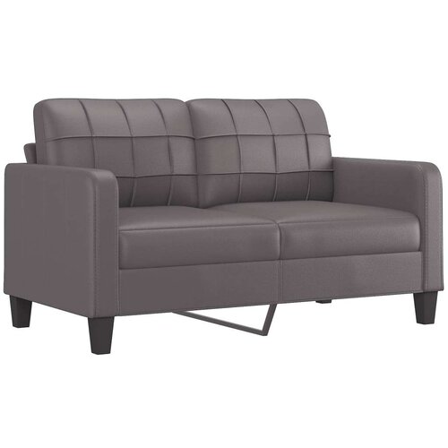 VidaXL 2-dijelni set sofa s jastucima sivi od umjetne kože Slike