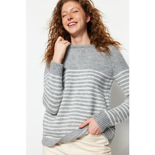 Trendyol Sweater - Gray - Regular fit Slike