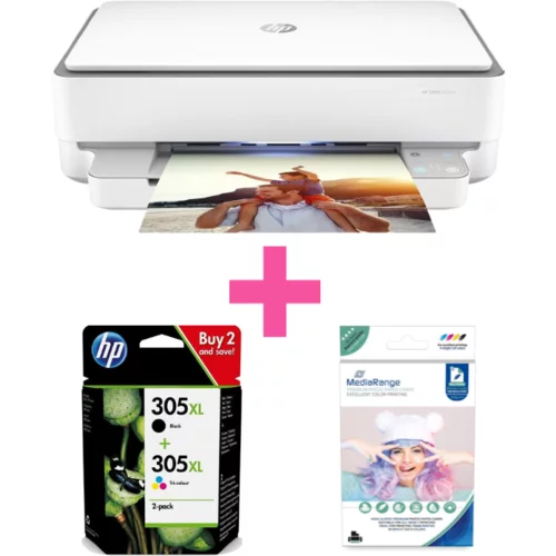  Tiskalnik Večfunkcijska naprava HP Envy 6020e + original kartuše Hp 305XL + Glossy papir