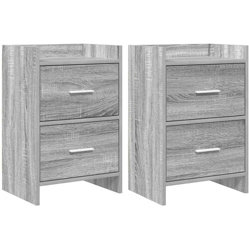 vidaXL Posteljne mize 2 pcs Siva Sonoma 40 x 30 x 60 cm Inženirski les, (5000247411) Cene