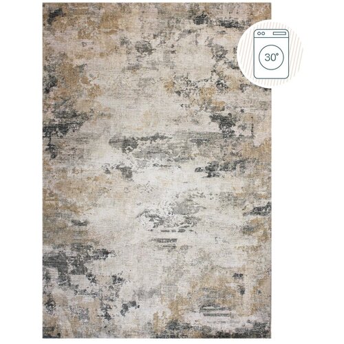 Flair Rugs Sivo-bež periv tepih 152x230 cm Lila Abstract – Cene