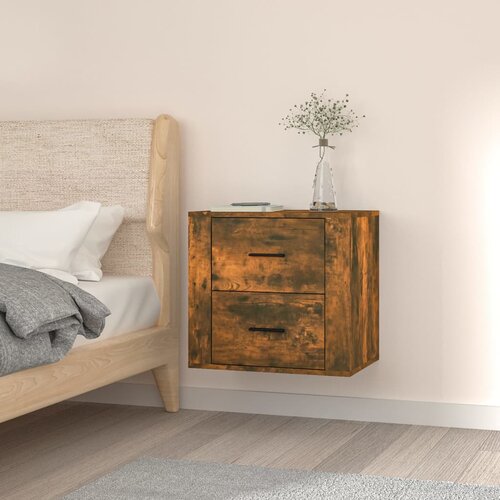  Zidni noćni ormarić boja dimljenog hrasta 50x36x47 cm Cijene