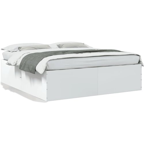 VidaXL Okvir za krevet bijeli 180 x 200 cm konstruirano drvo Slike