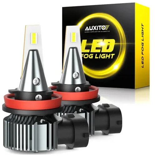 Auxito H8-I9-GY2 H11 Led sijalice, Canbus, 6000lm, 3000K, Žute Slike