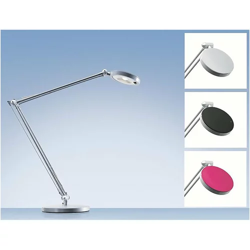 Hansa LED-svetilka za pisalno mizo 4YOU, 6,5 W, črna, srebrna, malinasto rdeča