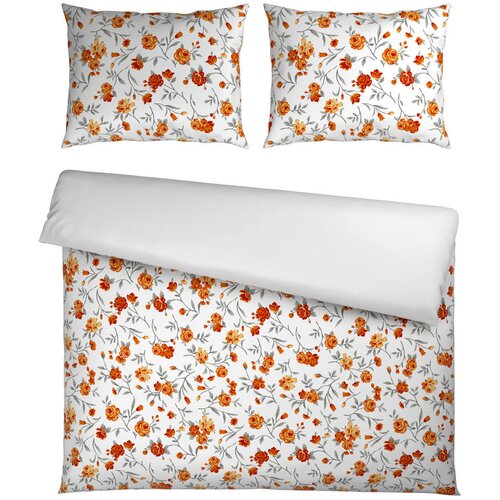 Esposa OBOJESTRANSKA POSTELJNINA 200/200 cm saten oranžna Slike