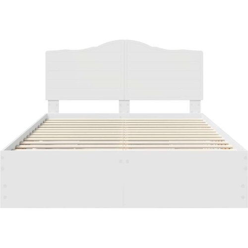  Okvir za krevet Bijela 140 x 190 cm Inženjersko Drvo - Bijela 140 x 190 cm Slike