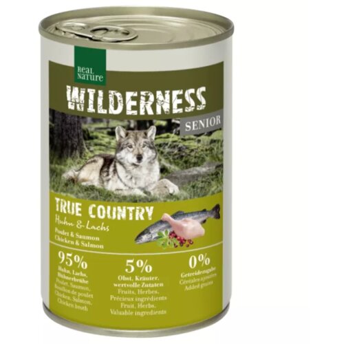 Real Nature Wilderness Senior piletina i losos 400 g Slike