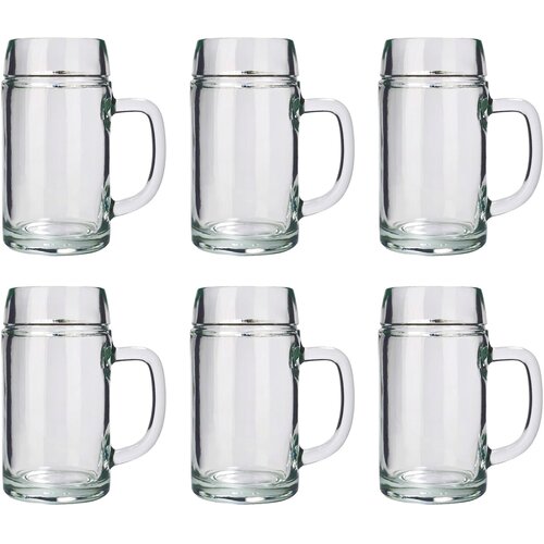 Ich-zapfe Pivski kozarec, pivski vrč, Ma&amp;szlig; vrč, pivski vrč 6-delni set, Styria - 1 liter, (5000009107) Slike