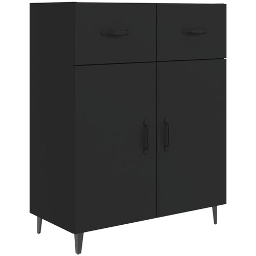 Maison Chic Komoda - Predalnik črna 69,5x34x90 cm inženirski les, (21715514) Slike