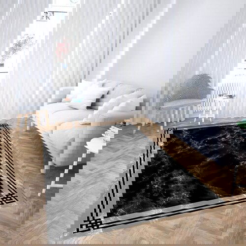 Conceptum Hypnose tepih CG_116, pravougaoni, 100x140 cm, crno-sivi Cene