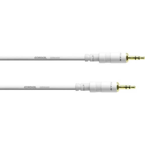 Cordial CFS0.6WW-SNOW klinken-kabel 0.6 m bele barve 3,5 mm klinken vhod/3.5mm, (20434658) Cene