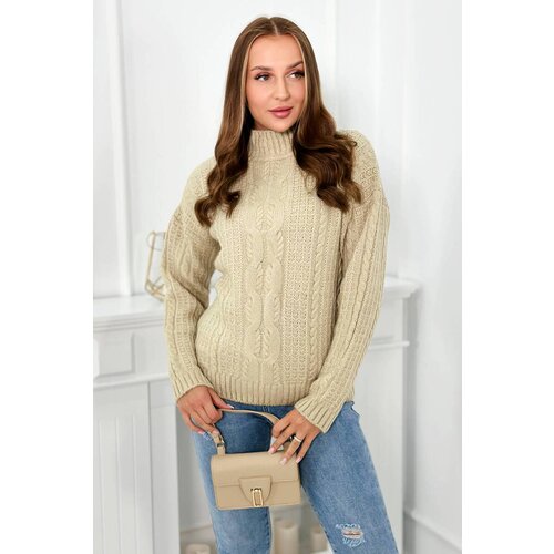 Kesi Turtleneck sweater in beige Slike