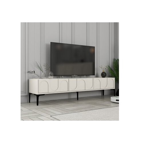 Hanah home TV komoda Lyon 42 krem-crna Slike