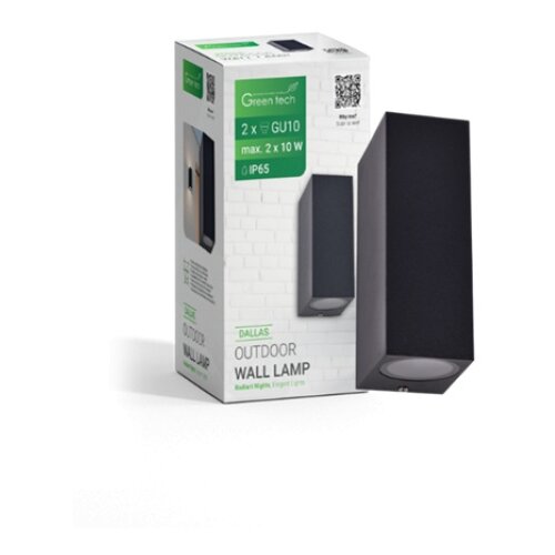 Greentech zidna svetiljka gu10 x 2 ip65 spoljna ( DALLAS ) Cene