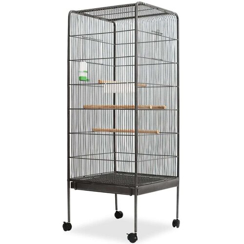  Kavez za ptice crni 54 x 54 x 146 cm čelični Cijene