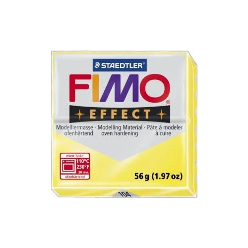 FIMO Effect polimerna masa 104, transparent rumena,56g, (20631621)