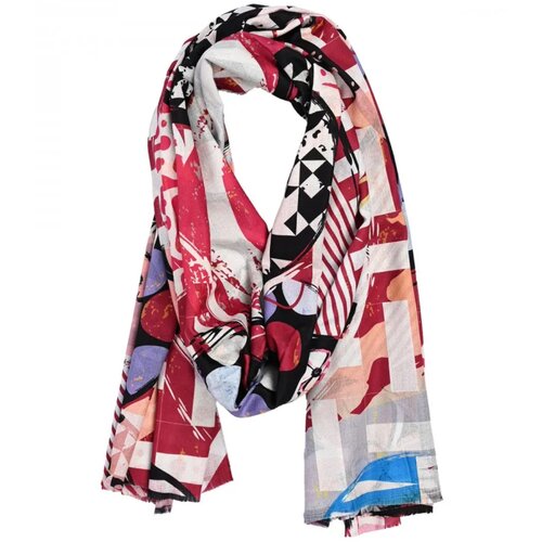 Pri Stylish shawl scarf tassel abstract soft smooth 180x75 cm Cene