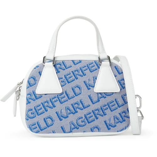 Karl Lagerfeld Ročna torbica modra / siva / bela