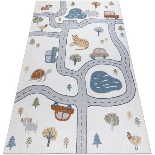 RugsX Preproge Preproga BONO 8283 ulica, živali krem / 80x150 cm Bež Cene