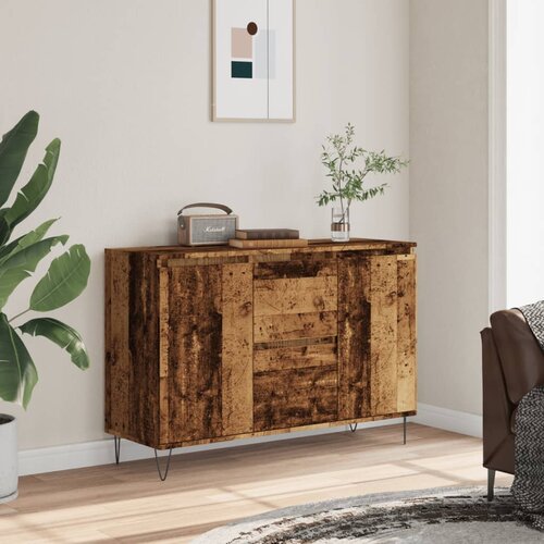 VidaXL Komoda starinski les 104x35x70 cm inženirski les Slike