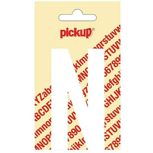 Pickup Naljepnica (Motiv: N, Bijele boje, Visina: 90 mm) Slike