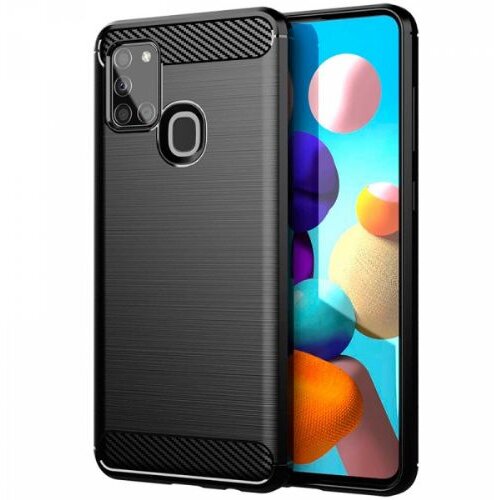 Nillkin silikonski ovitek za samsung galaxy A21s A217 - mat carbon črn Cene