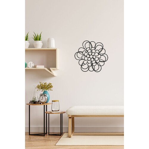 Wallity zidna dekoracija Succulent, 30x30cm, Crna Cene