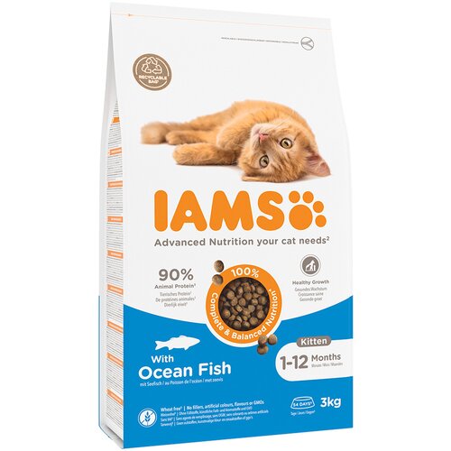 IAMS for Vitality Kitten s morskom ribom - 3 kg Slike