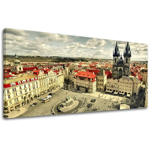 Slike na platnu mesta panorama - prag CZ001E13 (moderne slike) Slike
