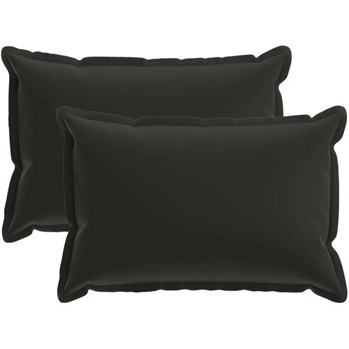  Jastuk s jastukom HOUTEN 2 kom. Crna Poliester - Crna 30 x 50 cm 2 Slike