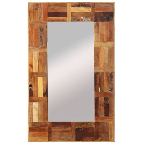 Stensko ogledalo iz predelanega lesa 50x80 cm