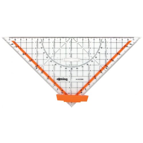 Rotring Geotrikotnik CentroProfessional, 22 cm Cene