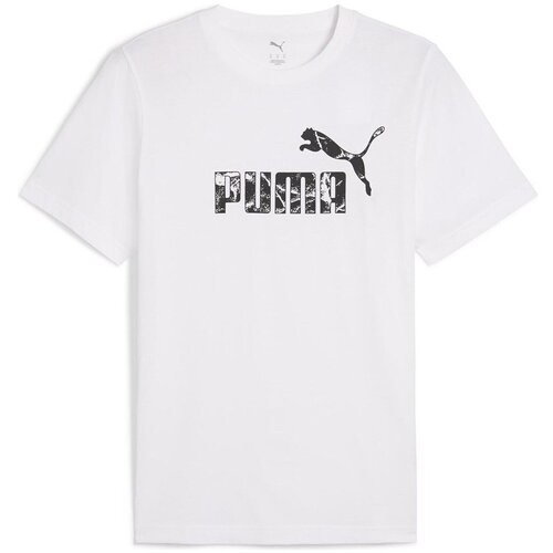 Puma Majice s kratkimi rokavi Graphics No.1 Bela Slike