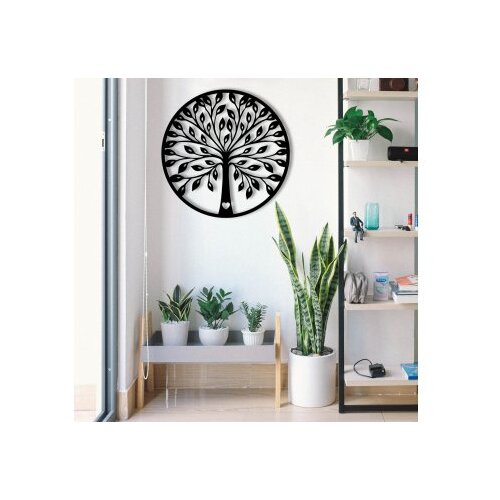 Opviq Zidna dekoracija Sadi, 58x58 cm, 1,2 mm, Crna Slike