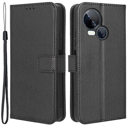 INORCO Za Tecno Spark 10 5G Folio Stojalo PU usnjena torbica za telefon z diamantno teksturo Preklopni ovitek za denarnico, (22033349) Slike