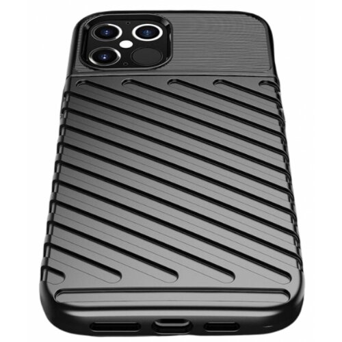 Nillkin silikonski ovitek tunder armor za iphone 12 pro max - črn Slike