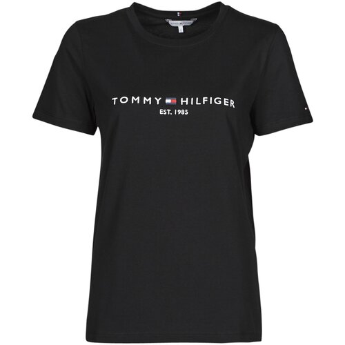 Tommy Hilfiger Majice s kratkimi rokavi HERITAGE HILFIGER CNK RG TEE Črna Cene