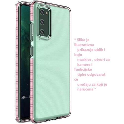 Spring Case prozirna zaštitna gel maska sa okvirom u boji za Samsung Galaxy A12 / Galaxy M12 Cene