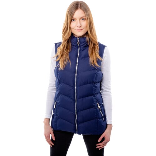 Glano Women&amp;#039;s quilted vest - dark blue Slike