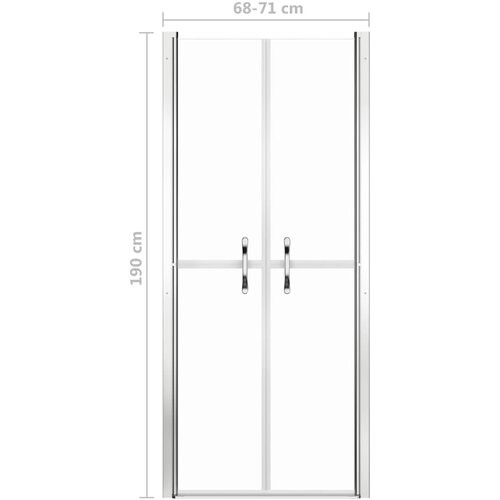  Vrata za tu&amp;scaron;-kabinu prozirna ESG 71 x 190 cm Slike