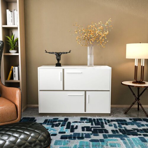 Woody Fashion Mares - White, Grey WhiteGrey Console Slike