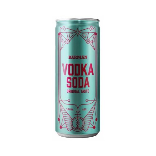 Barman vodka soda original taste 330ml limenka Slike