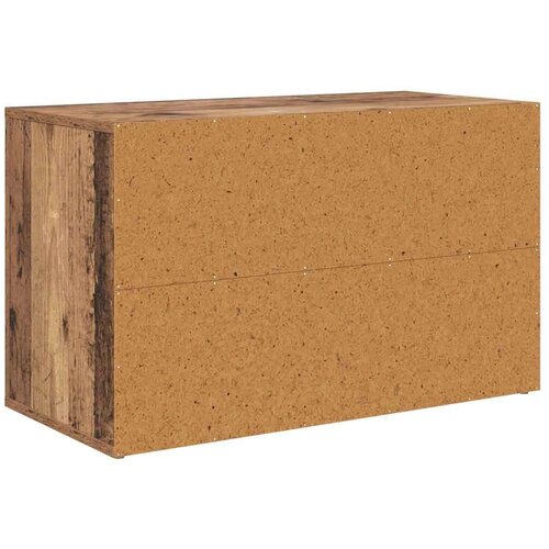 VidaXL polica za cipele staro drvo 75 x 35 x 45 cm konstruirano drvo Slike