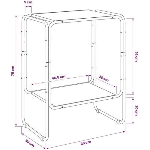  Komoda Staro drvo 60 x 38 x 75 cm Prerađeno drvo - Staro drvo 60 x 38 x 75 cm Cijene