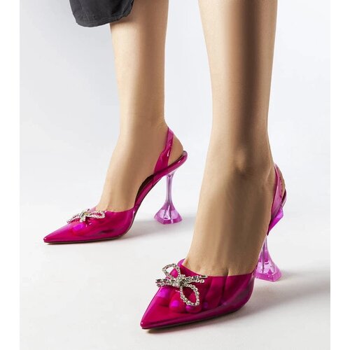 D/CEO Orange neon Lorine stiletto pumps Slike