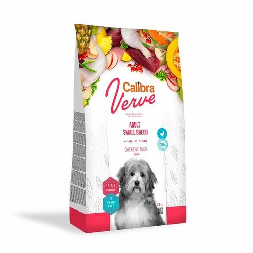 CALIBRA Dog Verve Grain Free Adult Small Piletina & Pačetina, hrana za pse 6kg Slike
