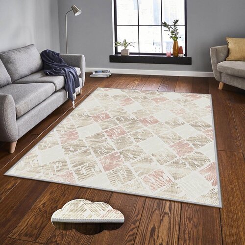 Conceptum Hypnose tepih Eexfab1143, pravougaoni, 100x300 cm, krem-roze Cene