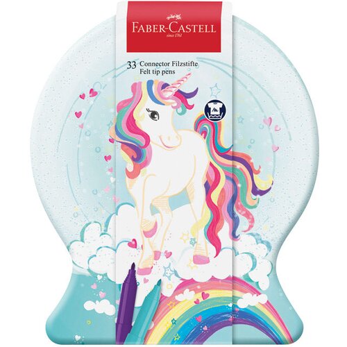  &Scaron;KOLSKI 33BOJE U METALNOJ KUTIJI CONNECTOR UNICORN FABER CASTELL 155544 Cene